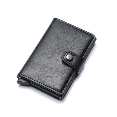 SafeCard – RFID Wallet with Leather Cover and Aluminum Core