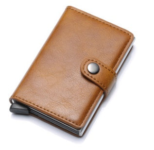 SafeCard – RFID Wallet with Leather Cover and Aluminum Core