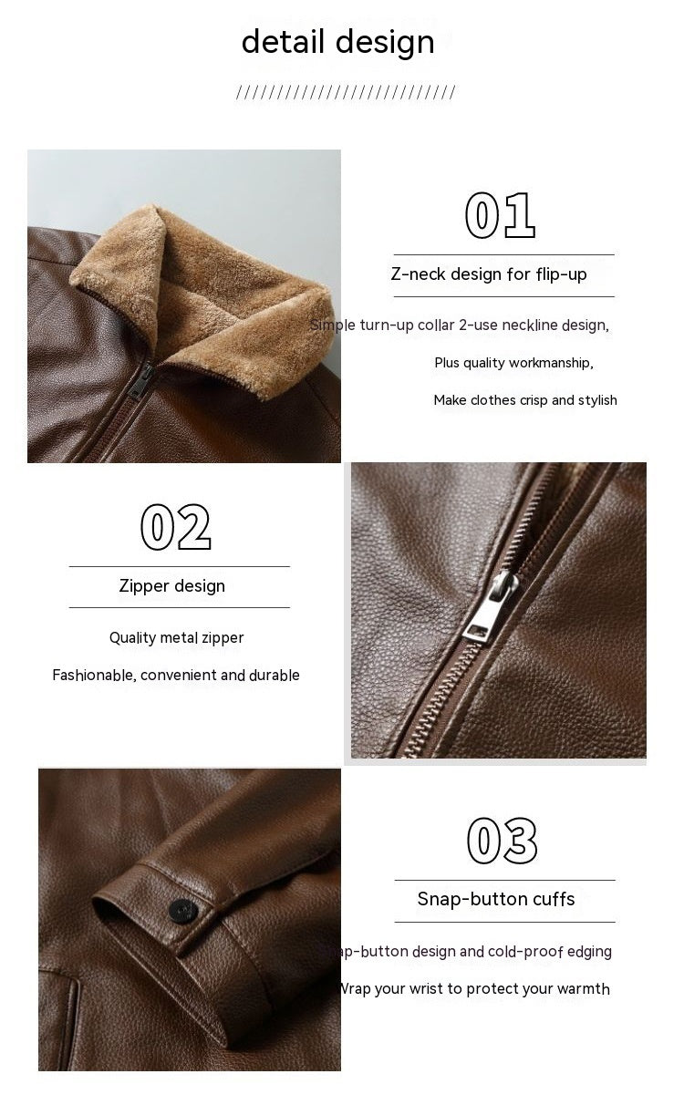 ReverStyle – Gevoerde Herenjas van Leer