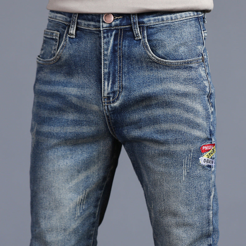RetroStitch – Recht of relaxed fit Jeans