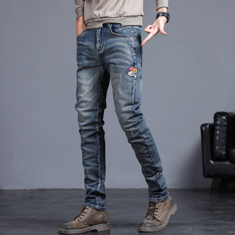 RetroStitch – Recht of relaxed fit Jeans