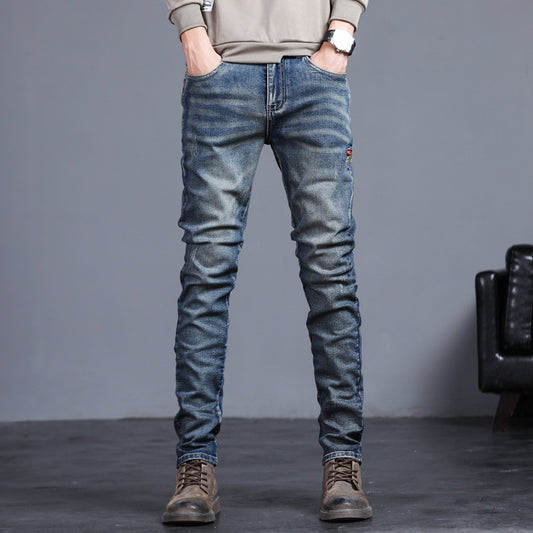 RetroStitch – Recht of relaxed fit Jeans