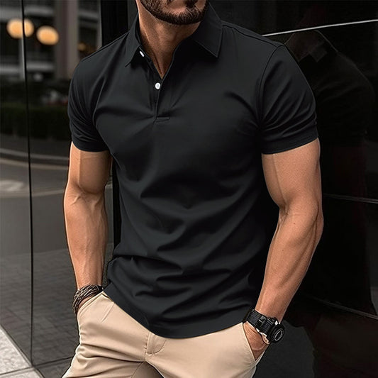 BreezePolo – Stijlvol Poloshirt met Knoopaccent