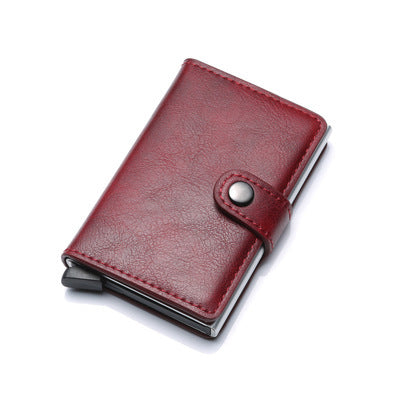 SafeCard – RFID Wallet with Leather Cover and Aluminum Core