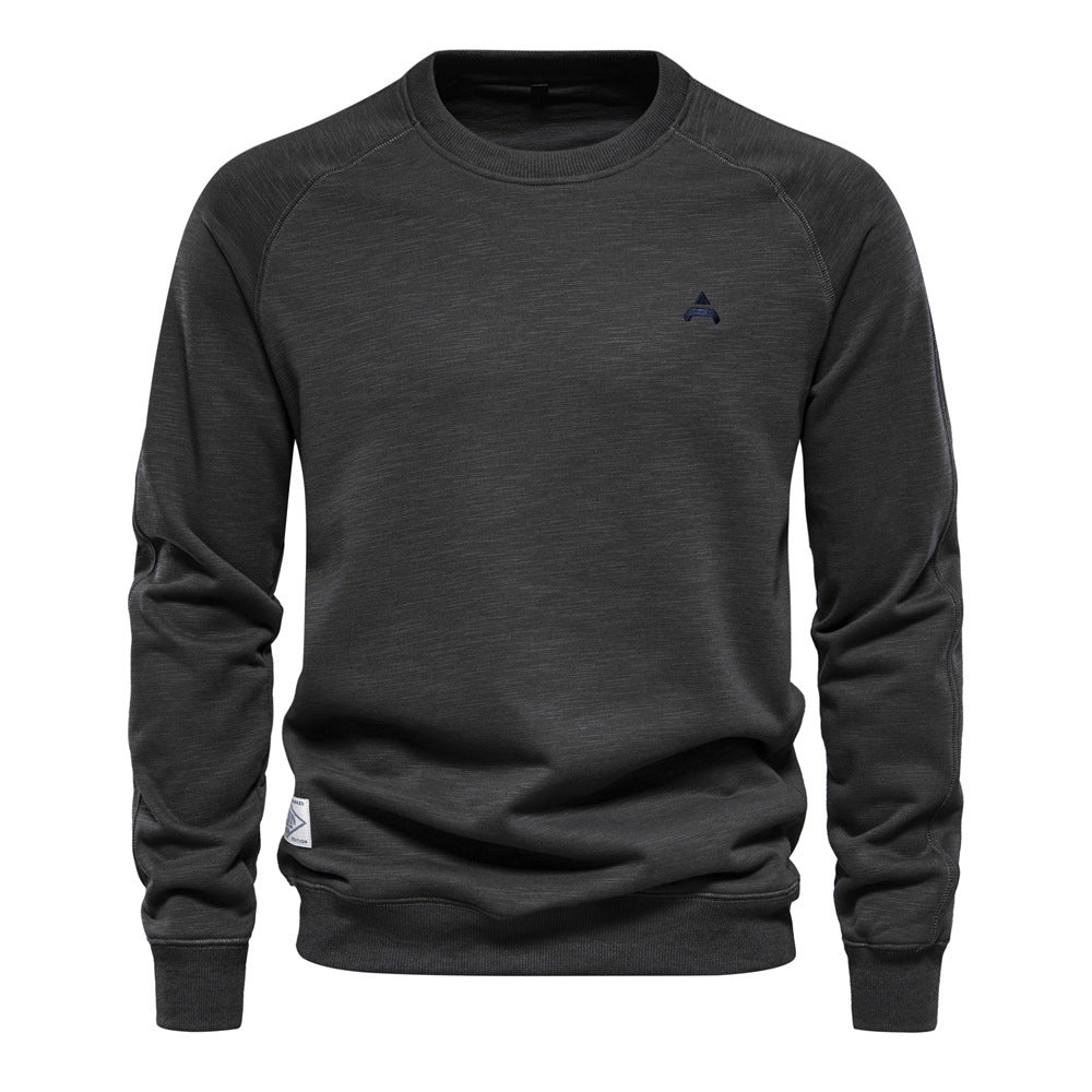 RelaxKnit – Casual Effen Trui met Ronde Hals