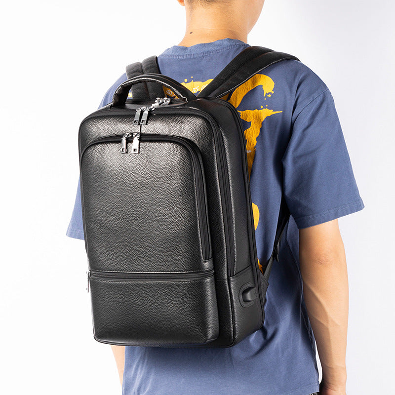 SmartCarry – Stylish Leather Backpack