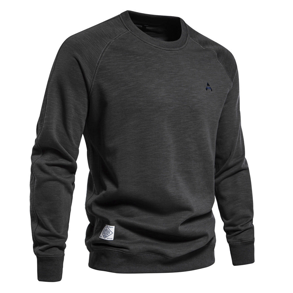 RelaxKnit – Casual Effen Trui met Ronde Hals