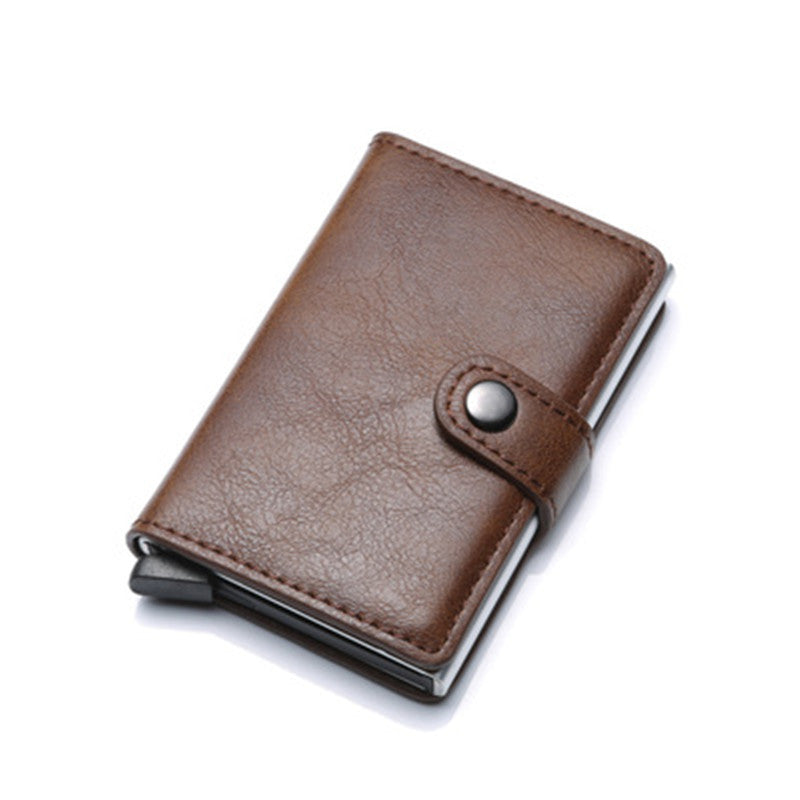 SafeCard – RFID Wallet with Leather Cover and Aluminum Core