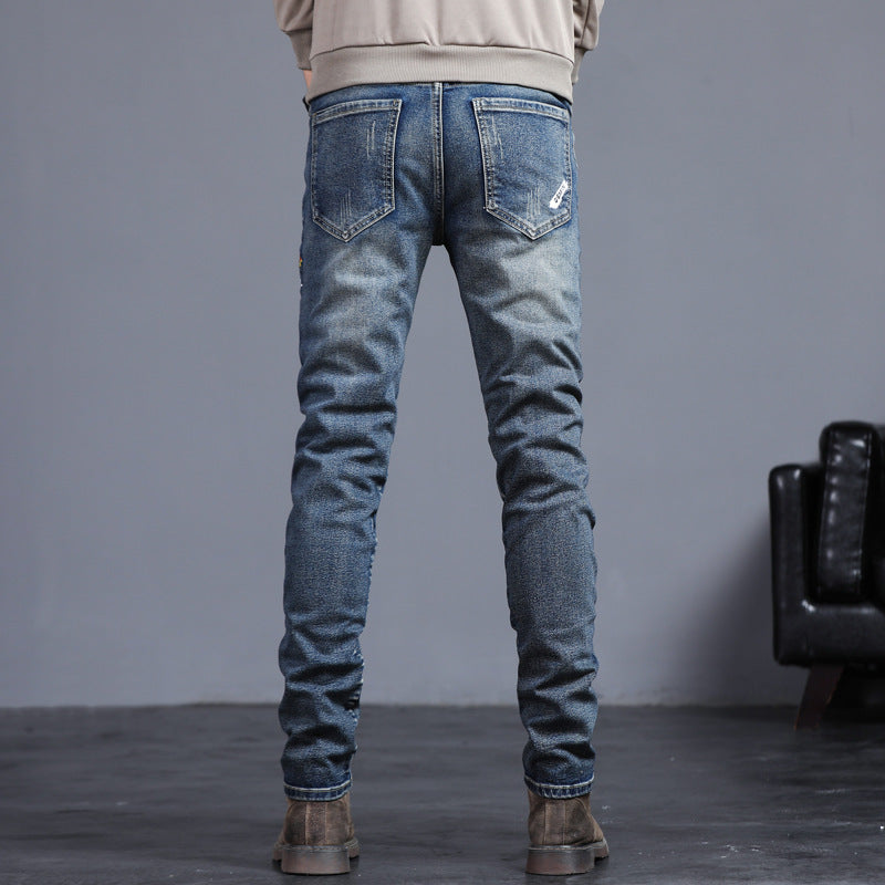 RetroStitch – Recht of relaxed fit Jeans