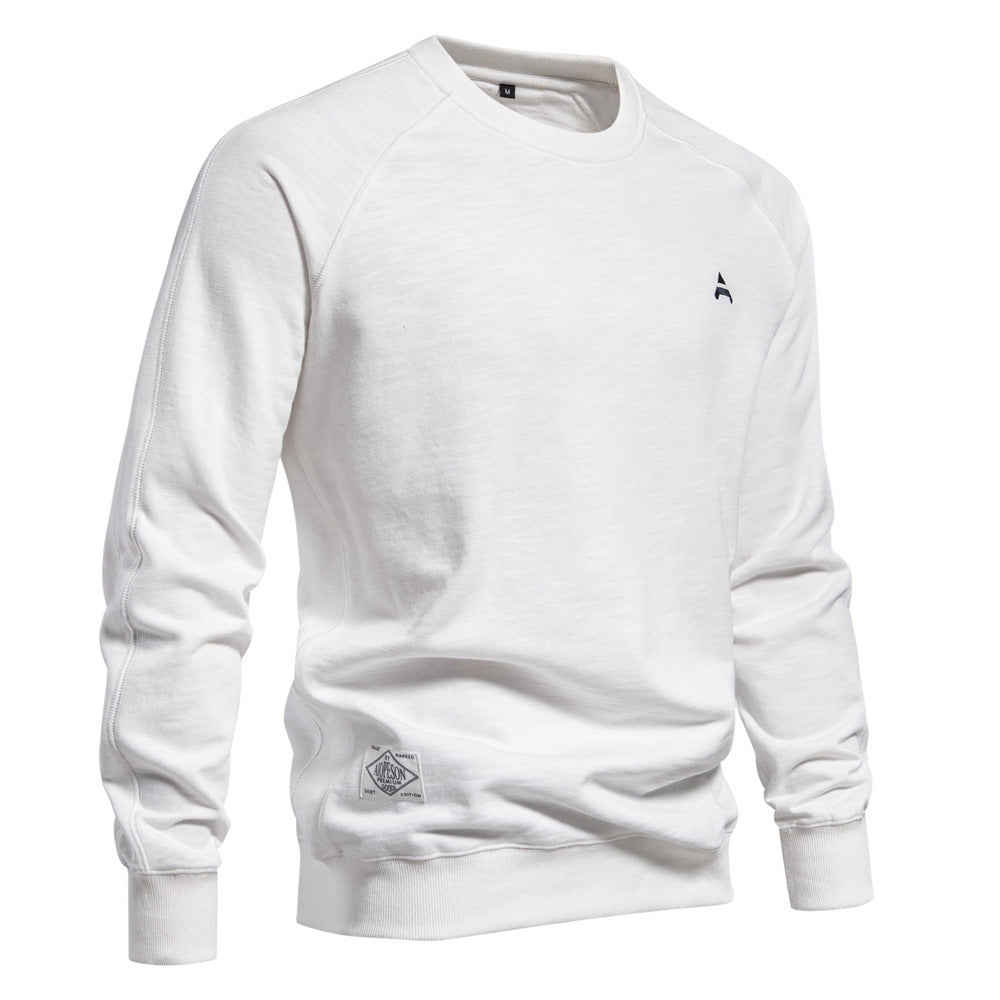 RelaxKnit – Casual Effen Trui met Ronde Hals